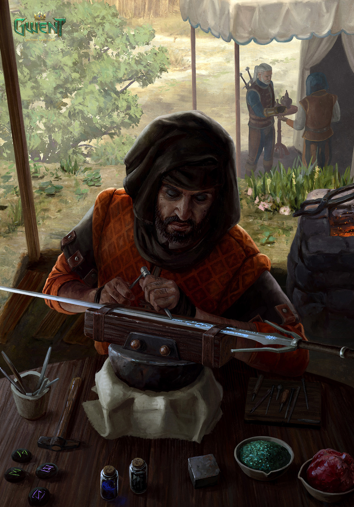 CD Projekt RED Gwent witcher card game elves fantasy CDPR Swords bandits