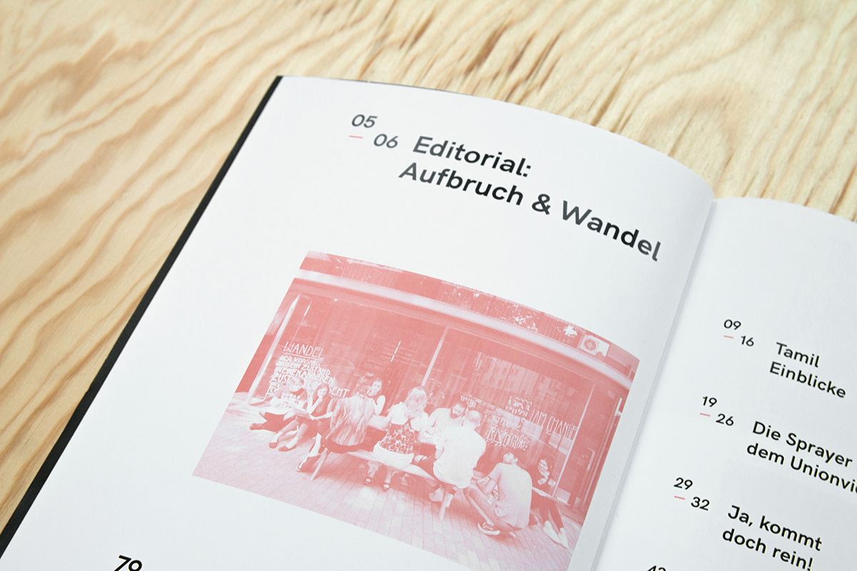 fanzine editorial Layout grid Dortmund unionviertel magazine Selfmade coverdesign typo