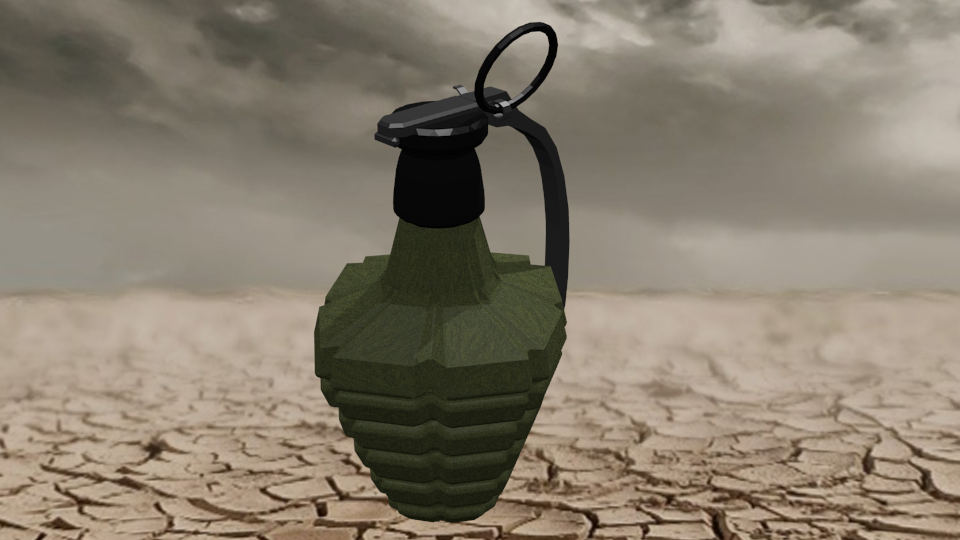 blender design graphic 3D grenade UJI