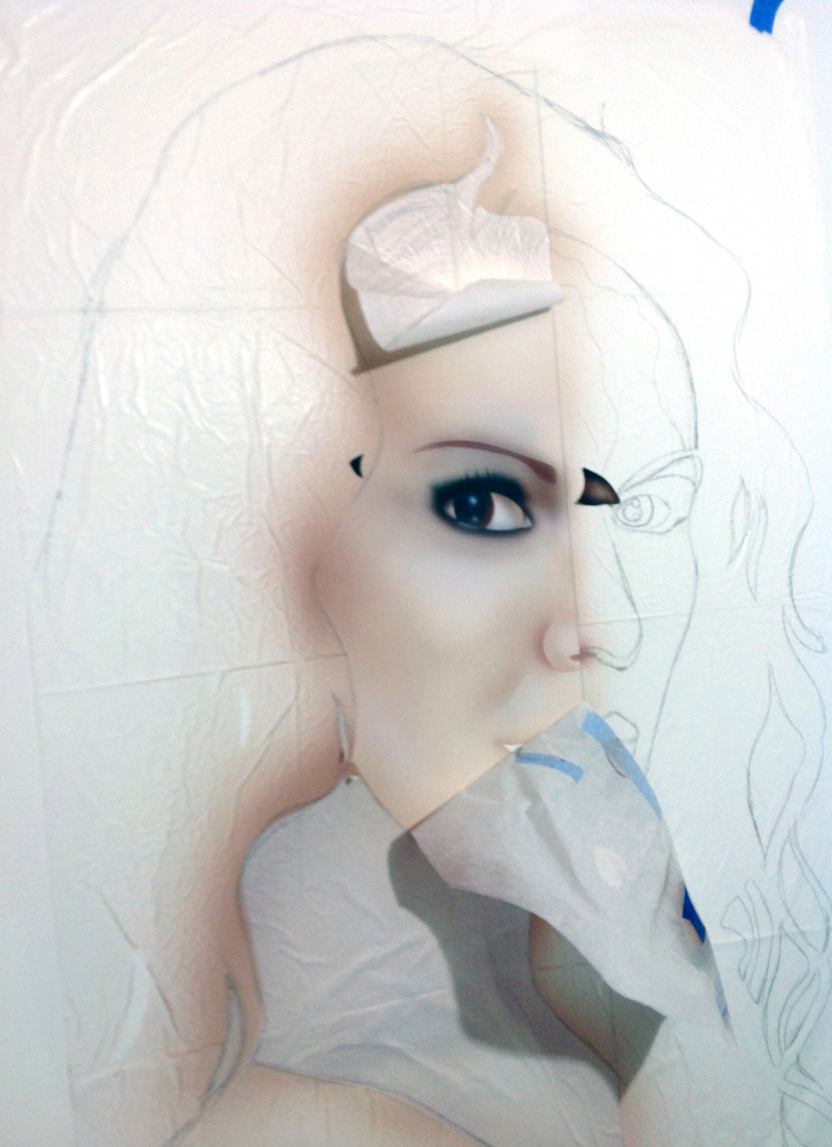 retrato Pop Art arte aerografo pintura acrilico cuadro galeria