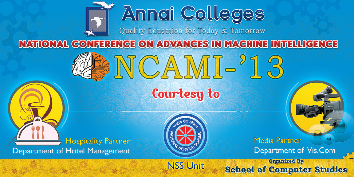 ITRIX designs NCAMI designs Annai College graphic design  Flex Design