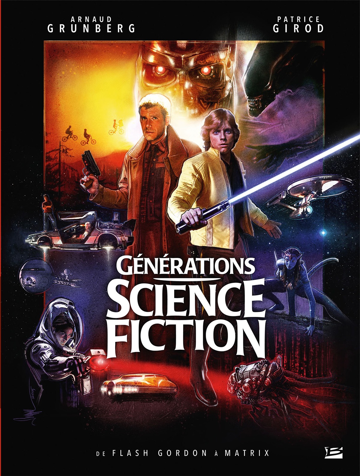 science fiction book cover star wars Bladerunner alien terminator matrix Star Trek bttf art