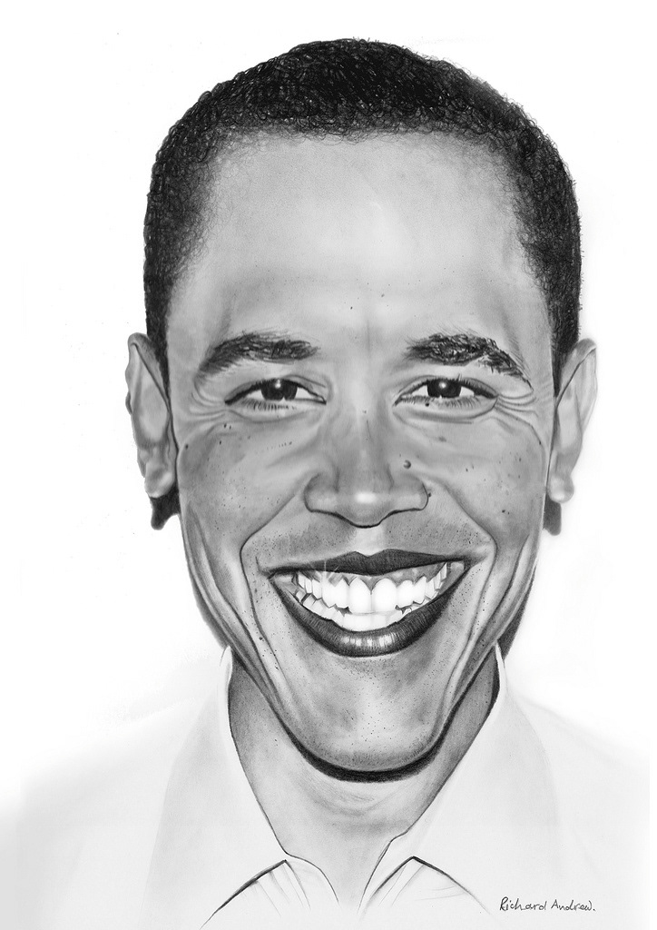 president politics american graphite portrait