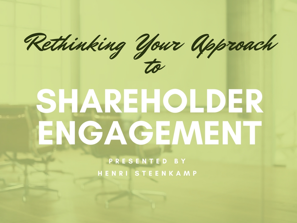 shareholder investor business slideshow presentation