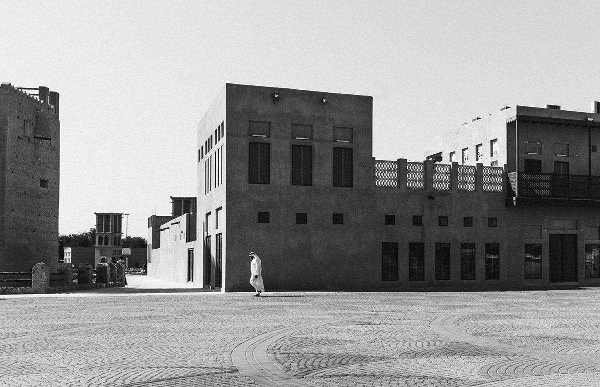 black and white dubai George Bondin Leica Monochrom UAE United Arab Emirates street life