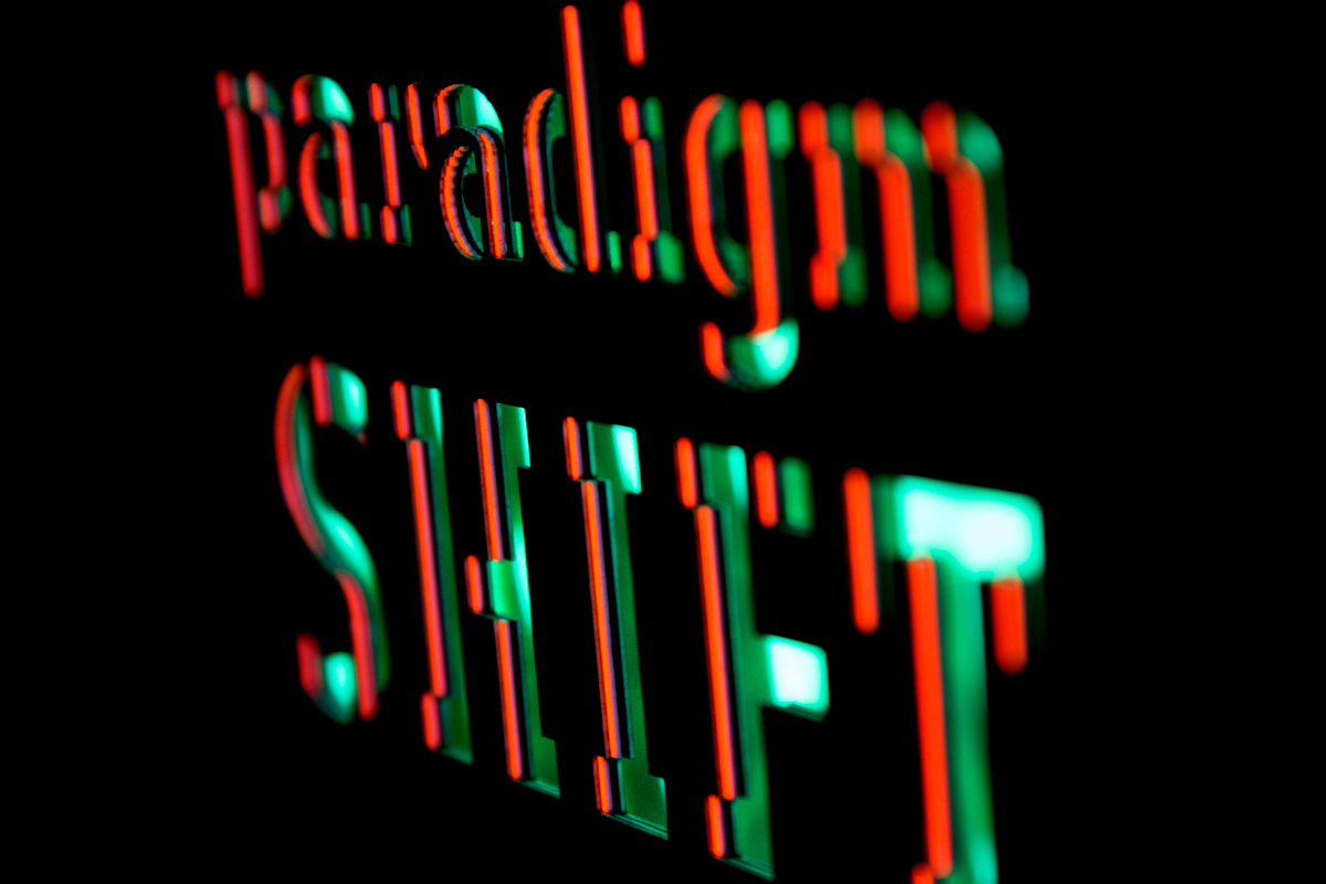 handmade lase cut paper neon paradigm shift mome SCAD CoMotion tactile design analog design