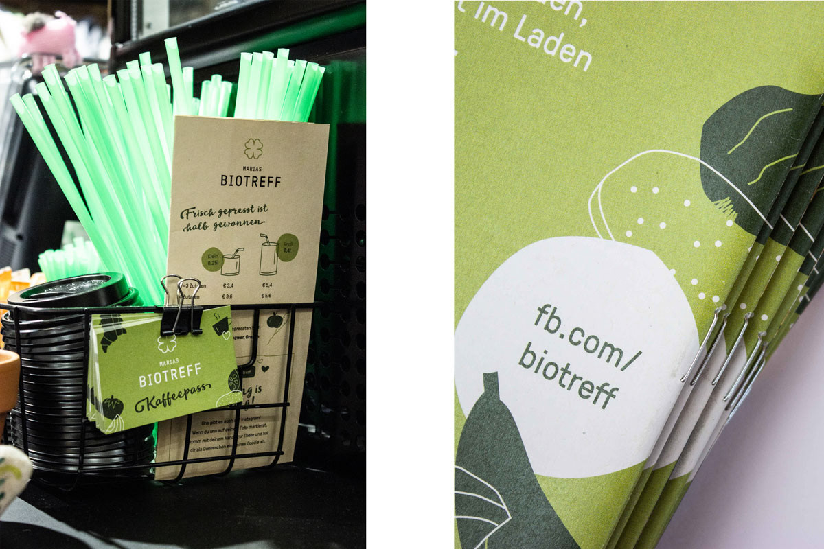 rebranding branding  graphic design  print design  cafe green organic Corporate Design local Supermarket