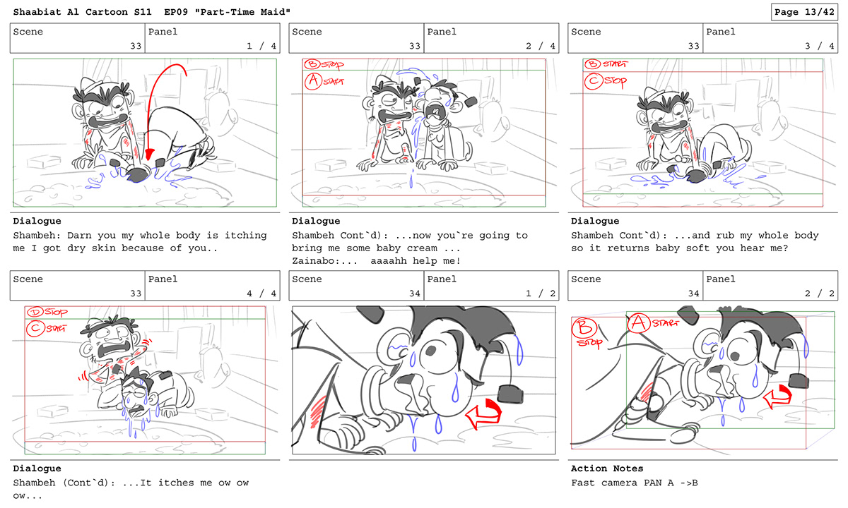 animatedshow directing   pre-production storyboard TVseries