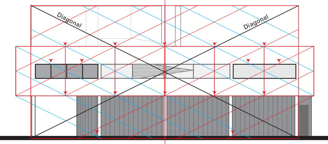 Corbusier Villa Savoye Analysis geometry proportion grid system architecture jenneret   Geometry of Design Kimberly Elam