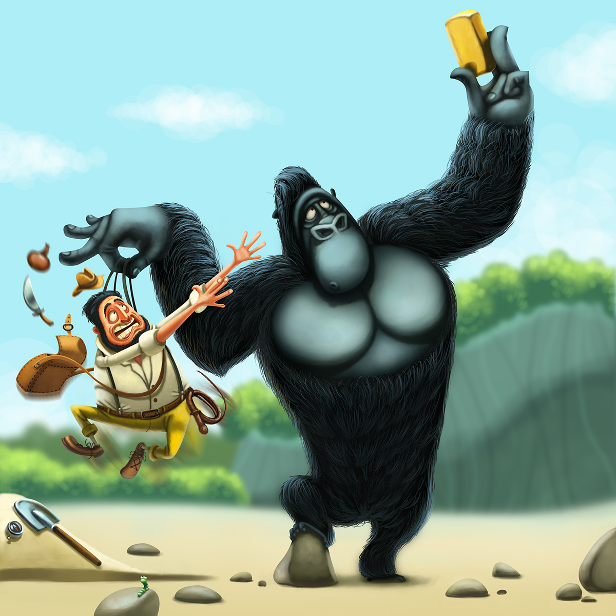 gorilla treasure hunter gold Island