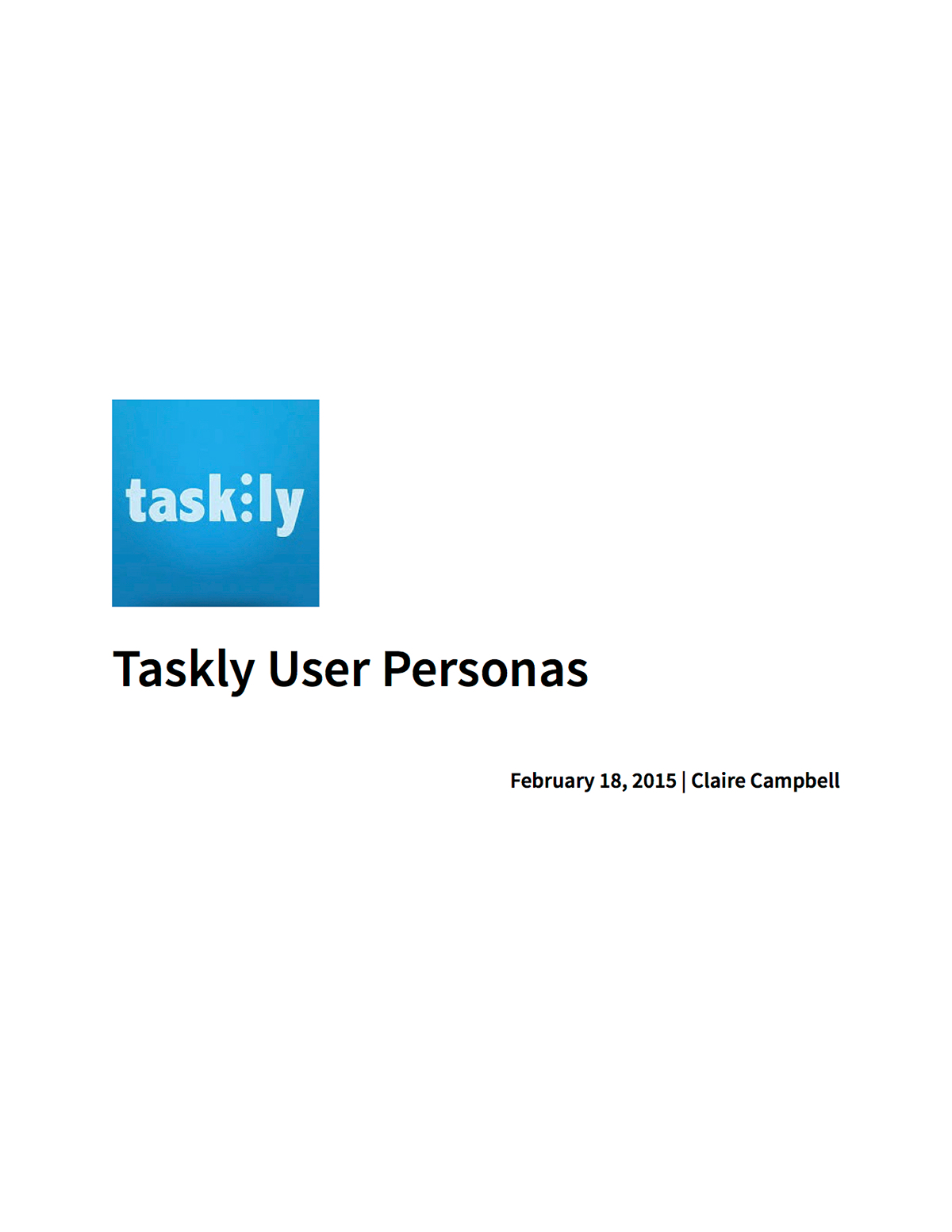 Taskly user personas Project Management App