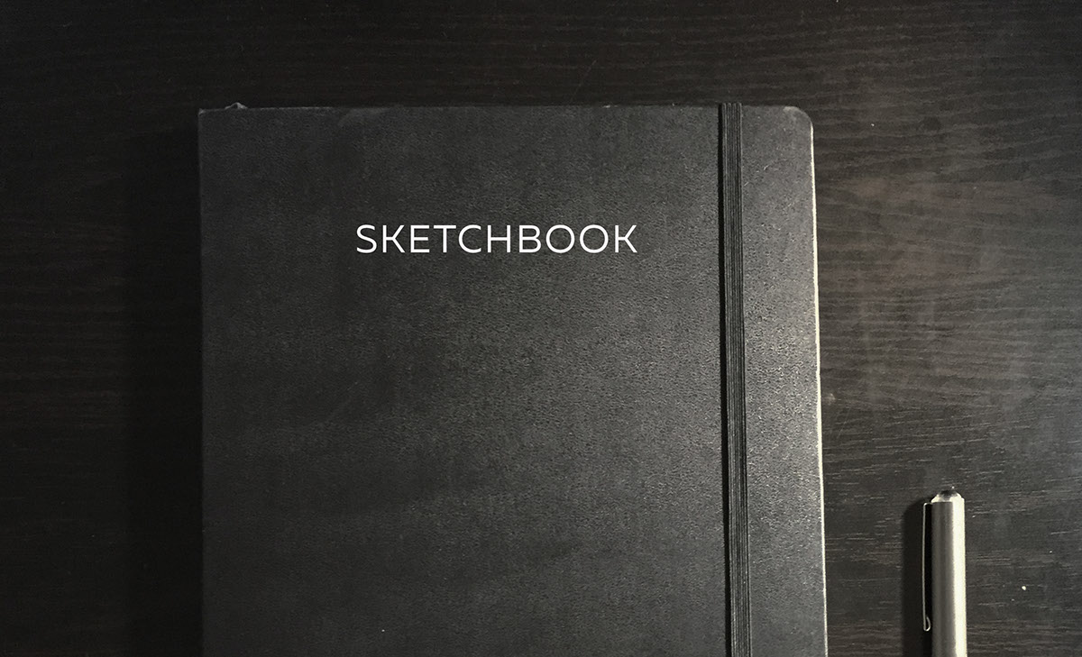 sketch book design pen