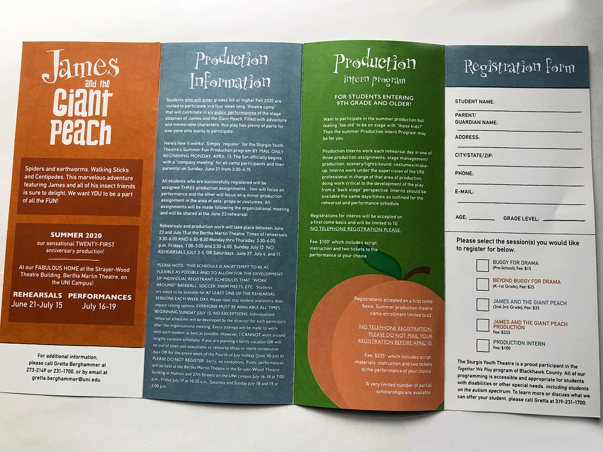 brochure giant graphic design  james peach