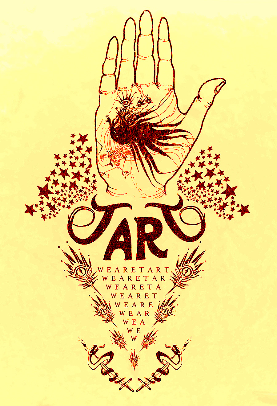 band art logo detroit rock alternative music logo
