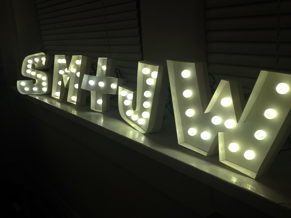 Vegas lights letters marquee letters