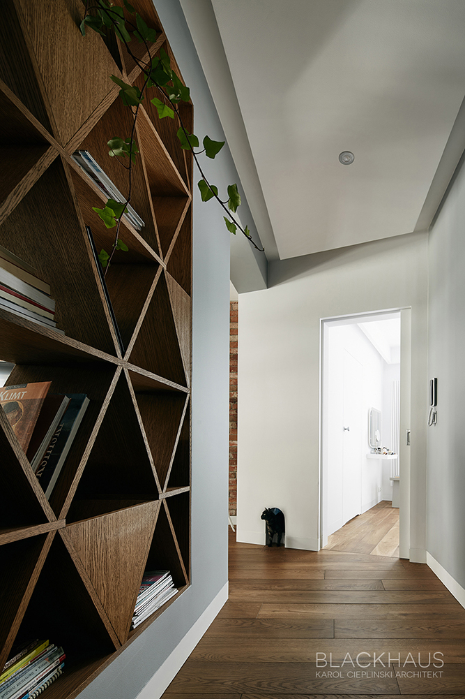 Interior design apartment krakow brick