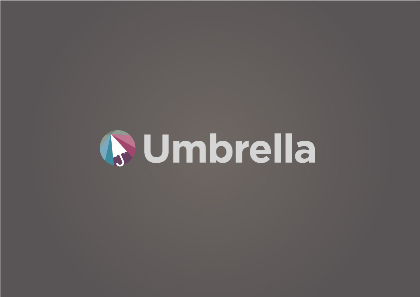 jelly fish Cursor Umbrella Positive Negative Logotype Logo Design web application