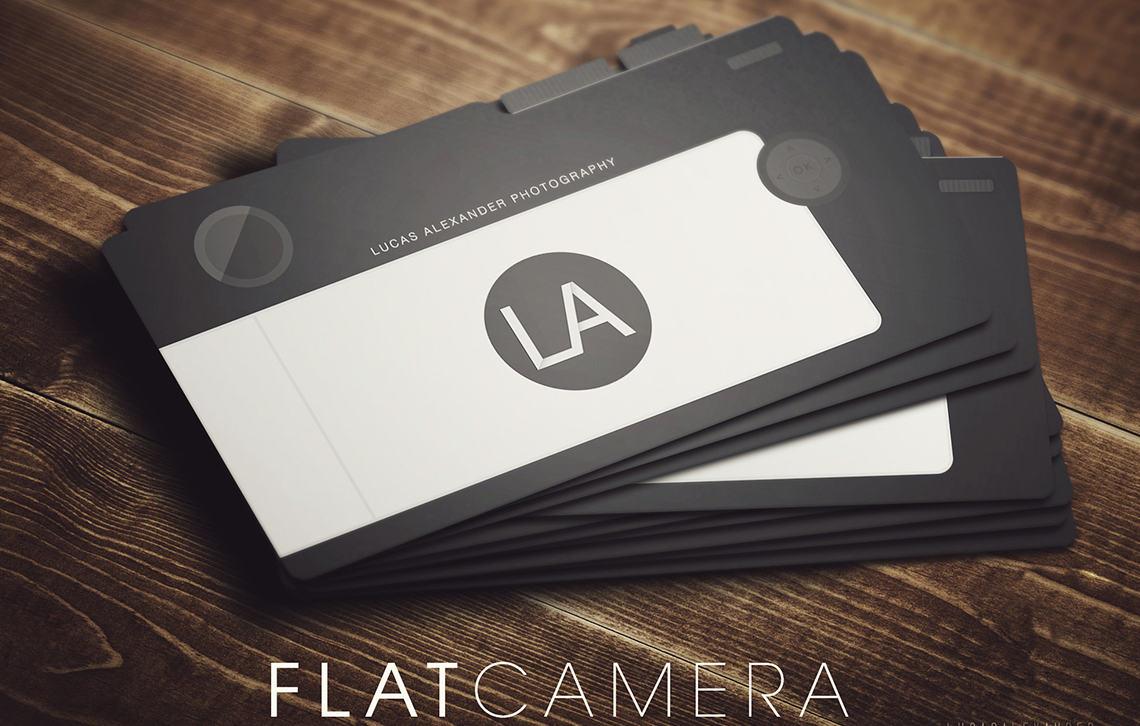 Flat Camera Business card