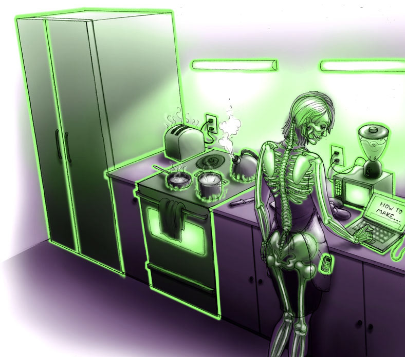 radiation kitchen Computer xray skeleton