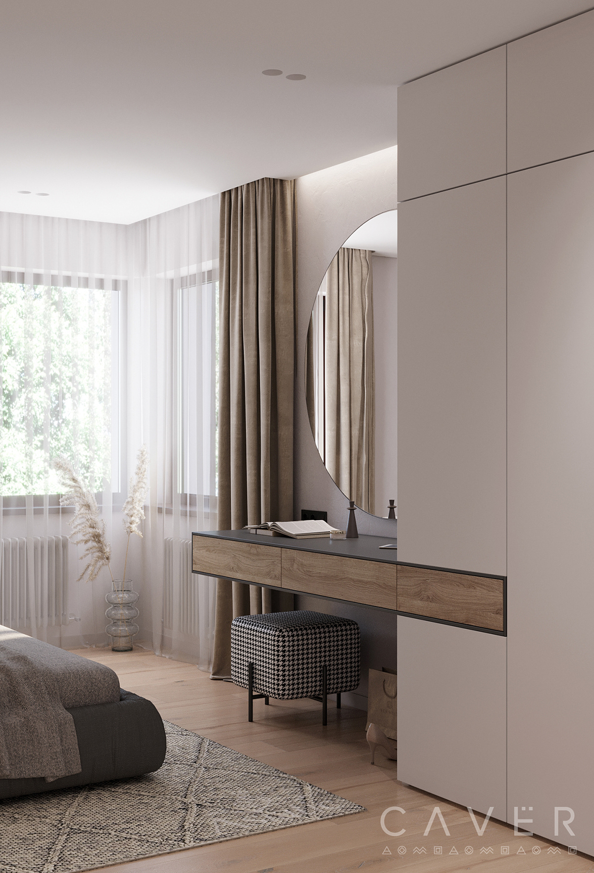 3ds max archviz bedroom CGI interior design  minimal modern vray дизайн интерьера спальня