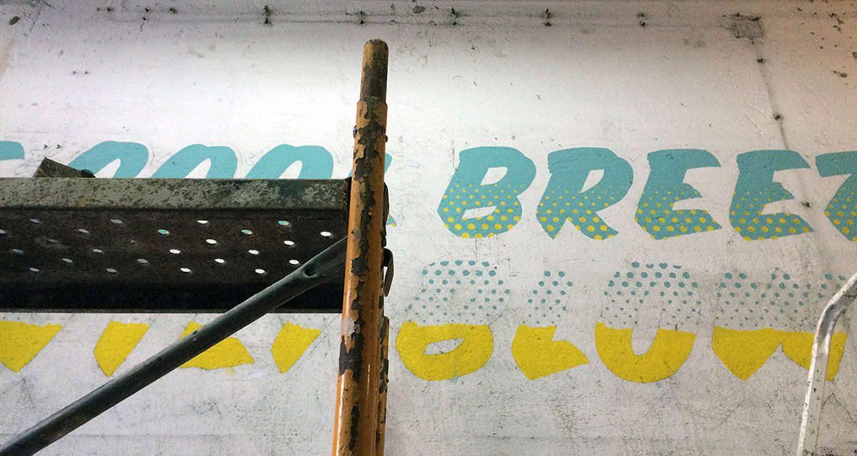 lettering type Mural urban art lx factory Lisbon typography   letters