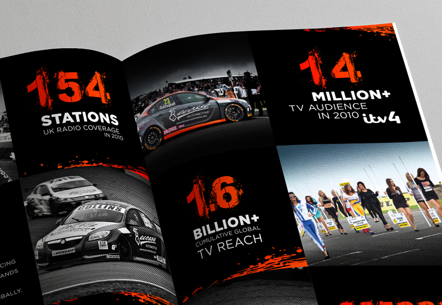 brochure btcc Motorsport Racing Layout print icons orange Motor racing Colourful  digital