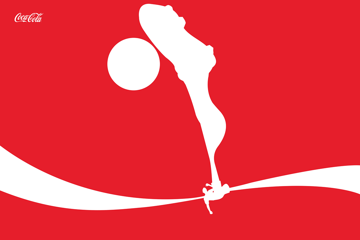 Coca-Cola coke red soccer goal ball passion