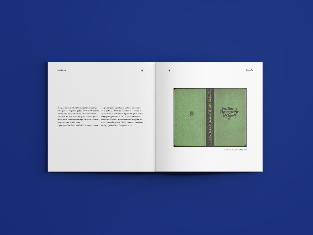bauhaus Futura paul renner student type Booklet font Layout type design Typeface