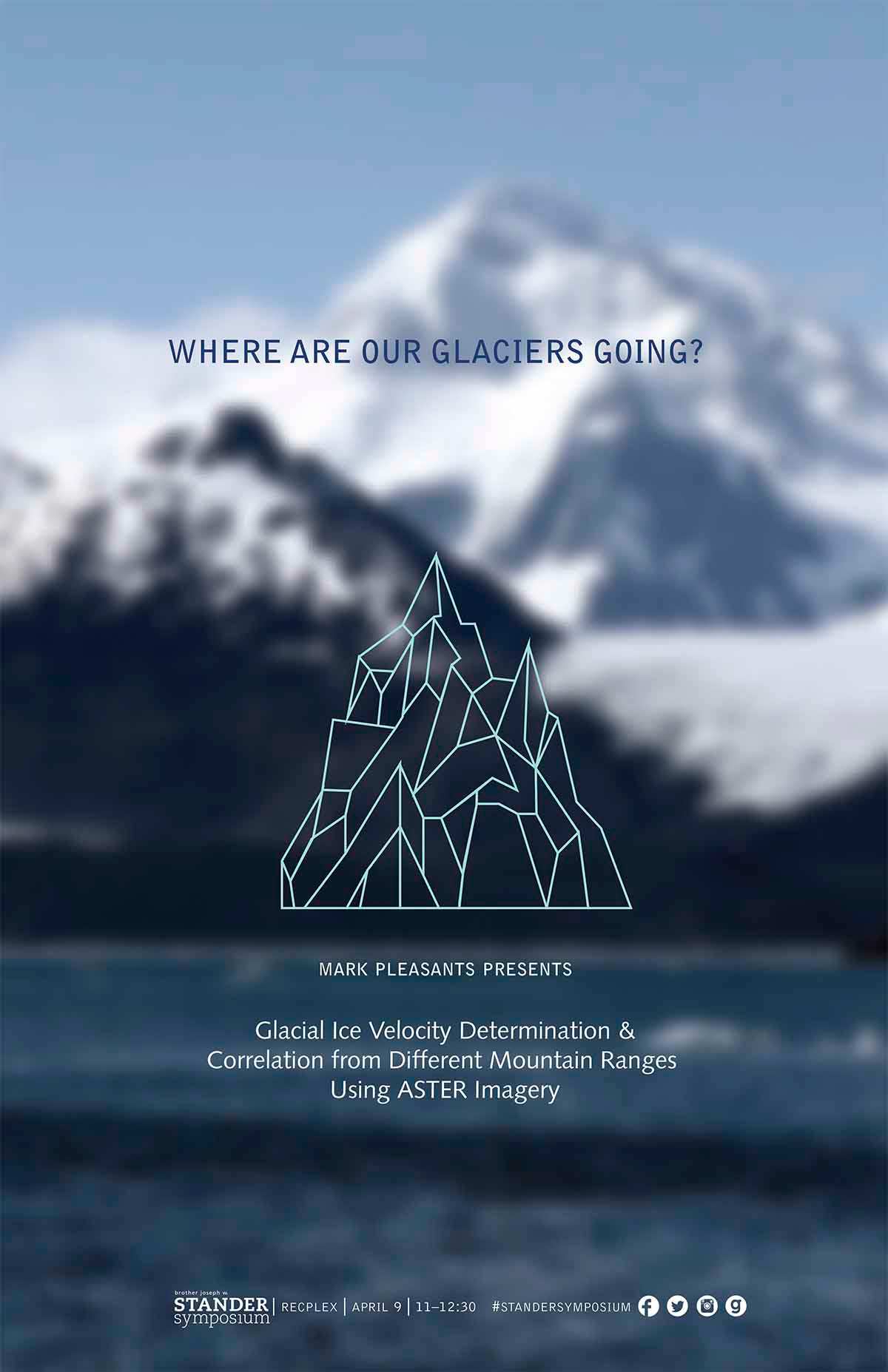Guerilla graphic design glaciers geology button table tent Tissue Box poster