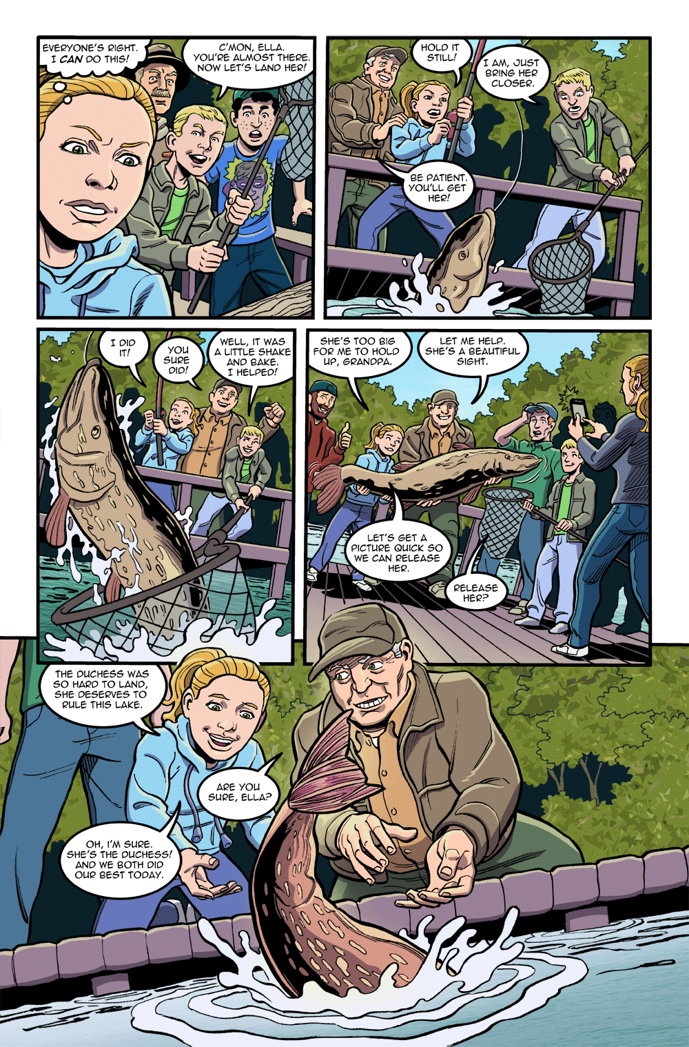 BOY SCOUTS comics comic Sequential Art scouting fishing