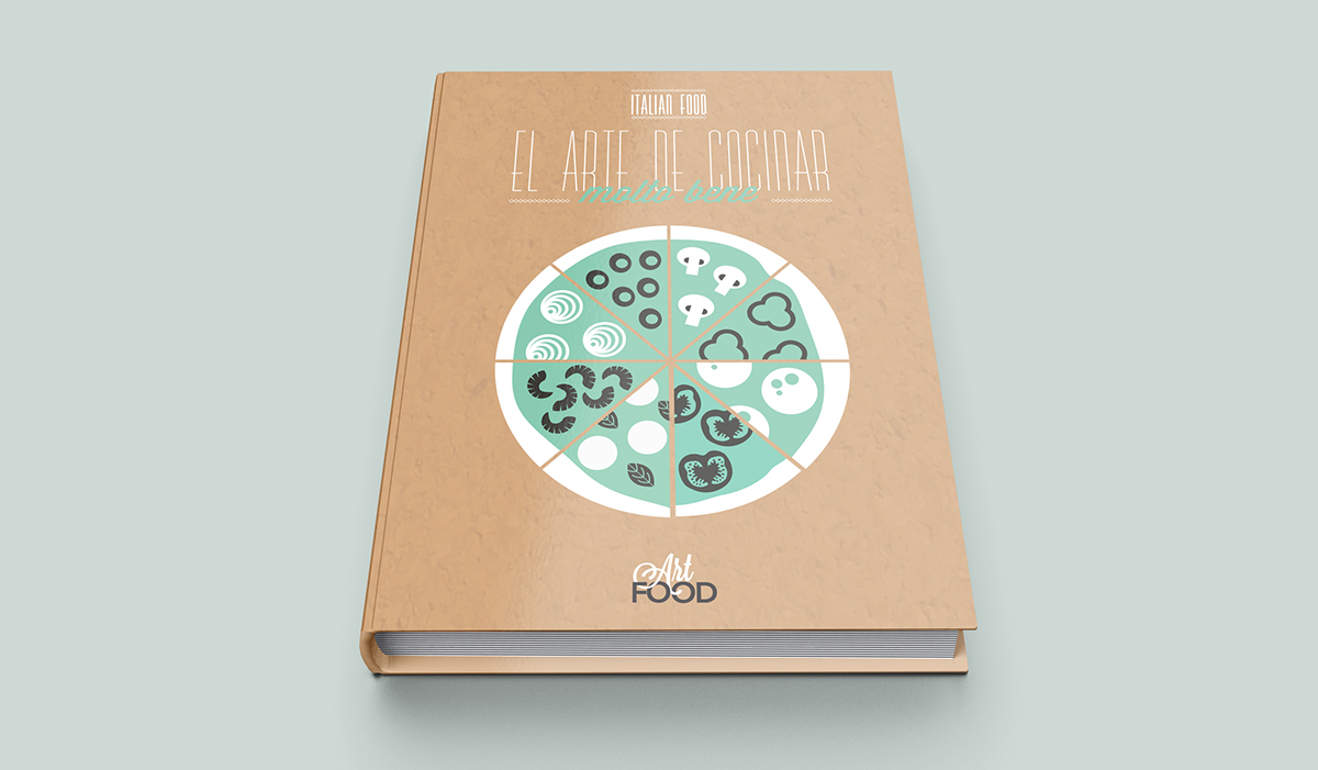 book cover Food  recipe Sushi Pasta paper kraft pvc
