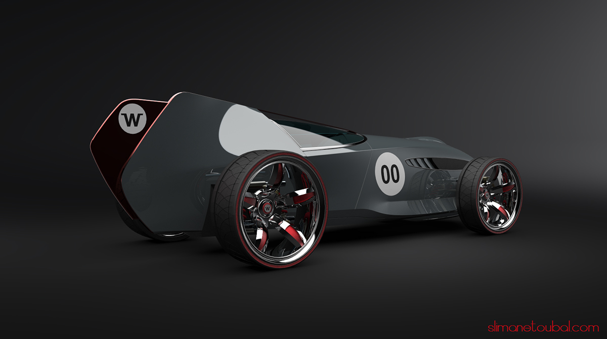 Automotive design 3D race car Alias Cars concept design digital photoshop rendering