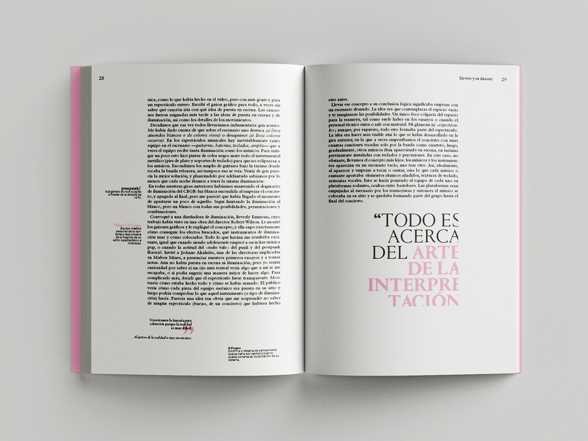Adobe InDesign design Diseño editorial diseño gráfico editorial design  fadu graphic design  Lady Gaga longinotti Longinotti 1