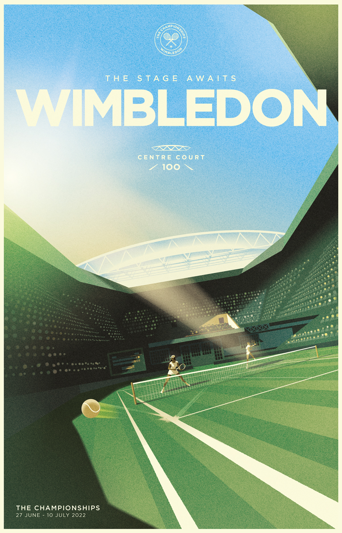 campaign design designer Digital Art  graphic design  tenis wimbledon