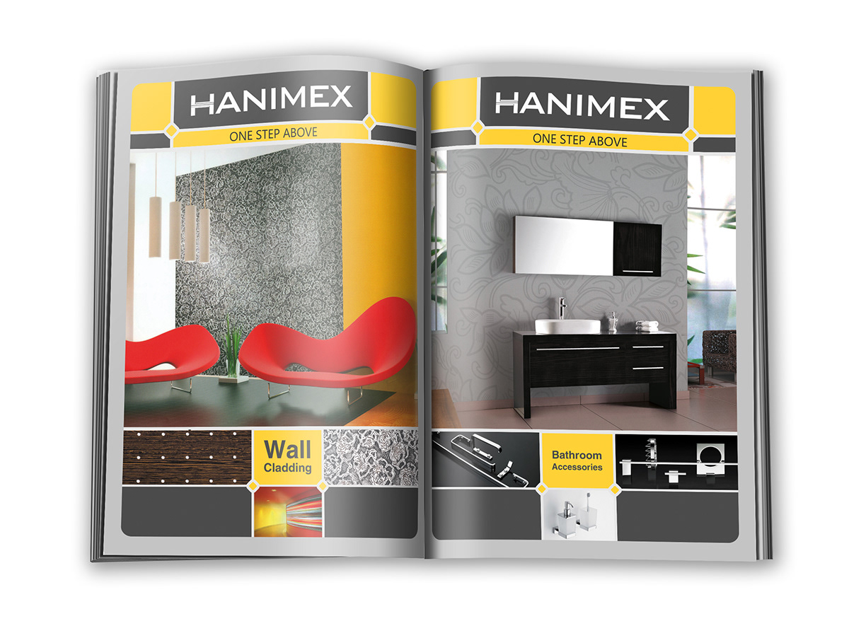 Advertising and subscription interiors magazine Catalogue ads ad design Layout