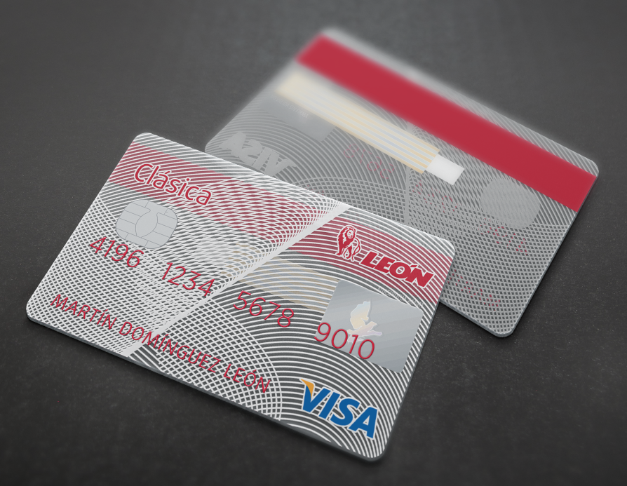 banco león credit card translucent card Bank aldo alddo mexico Dominican republic Republica Dominicana translucent tarjeta de crédito