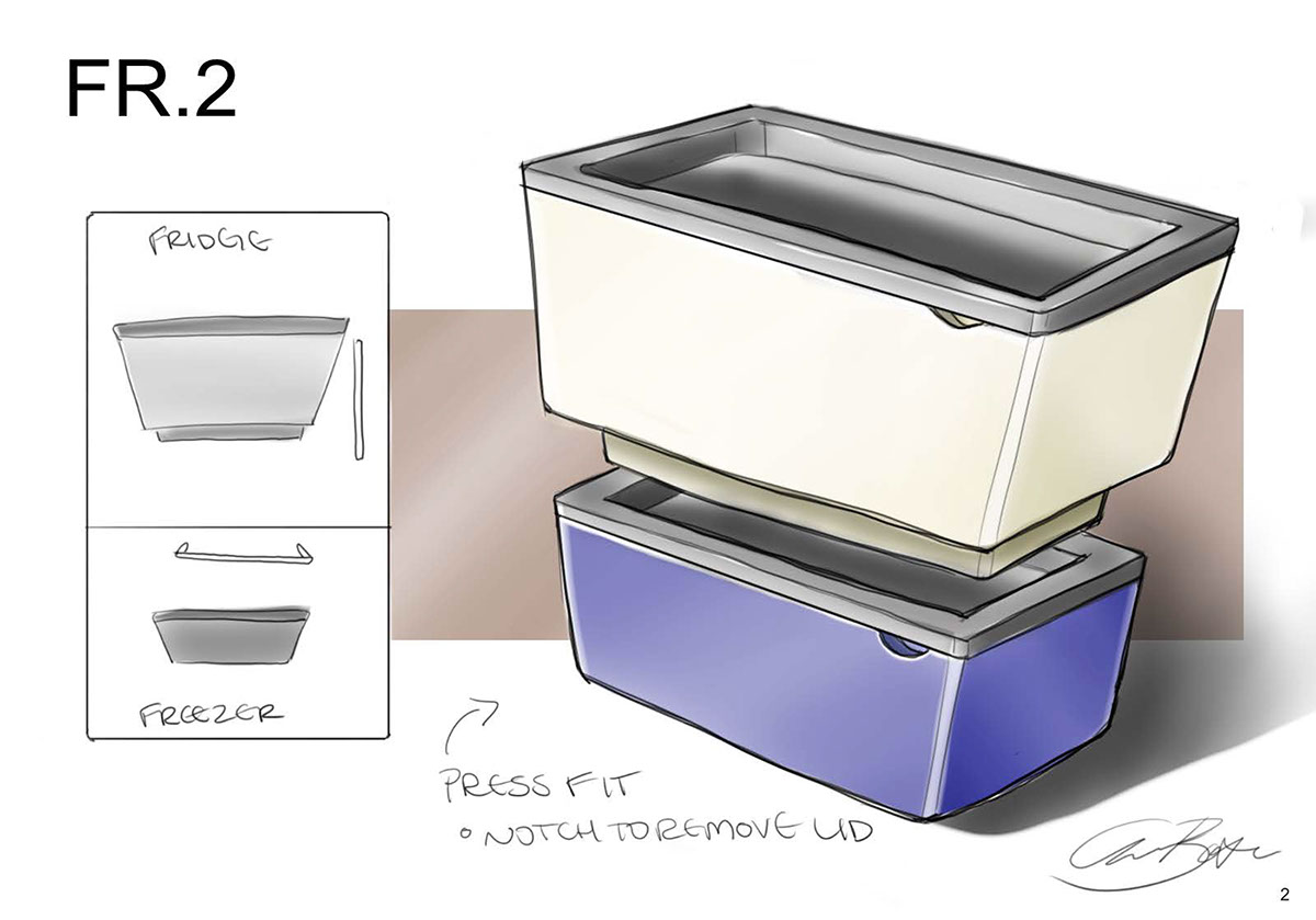 Adobe Portfolio lunchbox bento design concept development