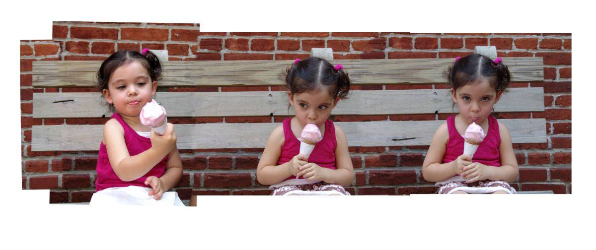 Triptych child family Composite