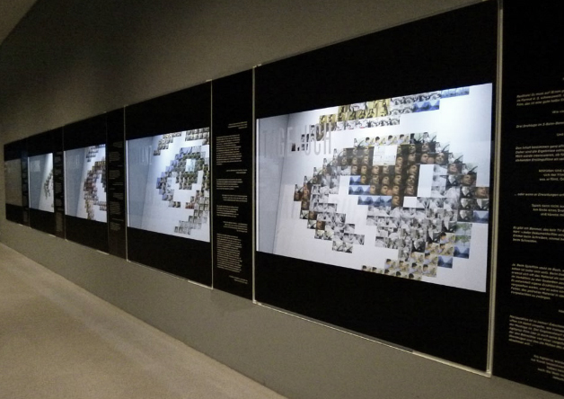 Pinakothek der Moderne munich München Documentary  mosaic film still Screenshots eye perception element puzzle