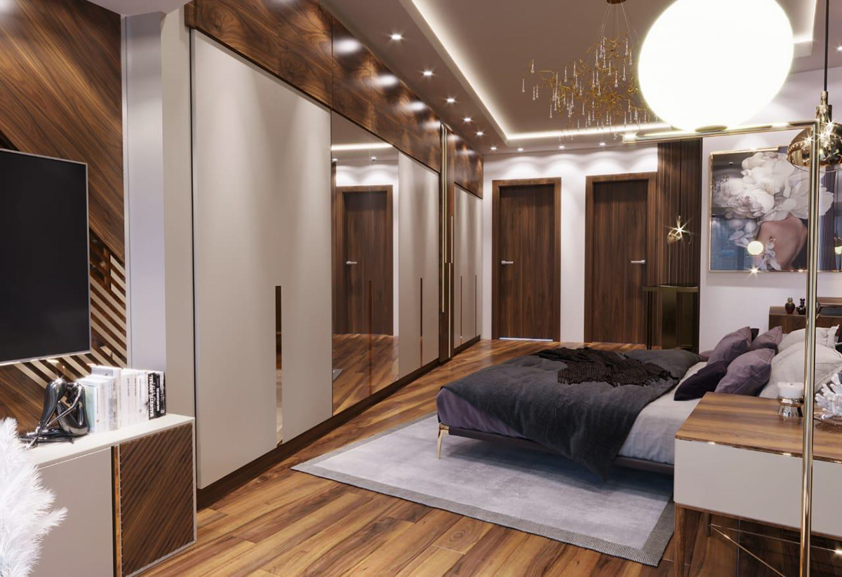 interior design  luxury master bedroom