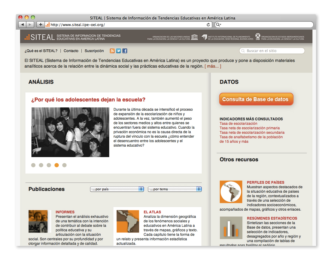 Web  webdesign  marcos lopez IDB  siteal fotografo desarrollo web Fotografia arquitectura educación