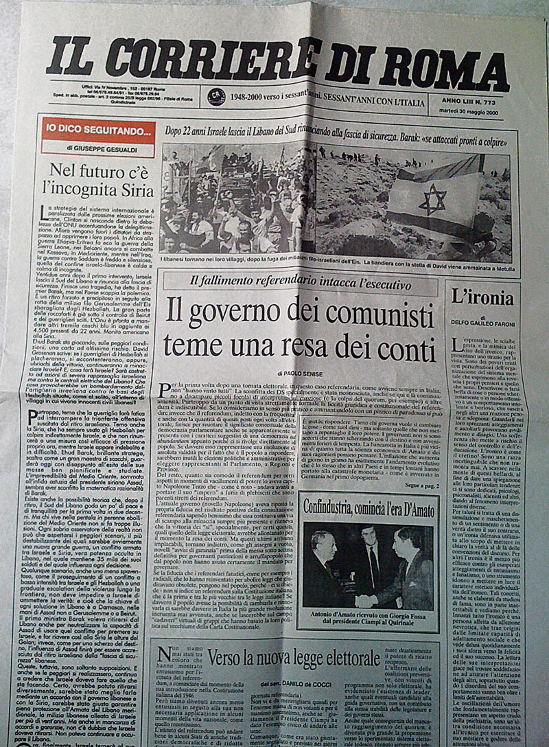 Il Corriere di roma Quotidiano romano Tipografia Eurostampe