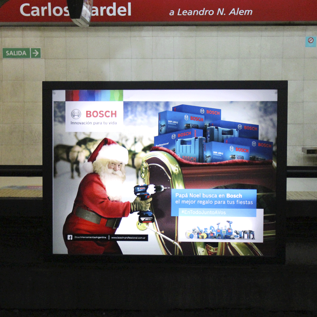 Christmas santa tools Bosch navidad papanoel herramientas billboard