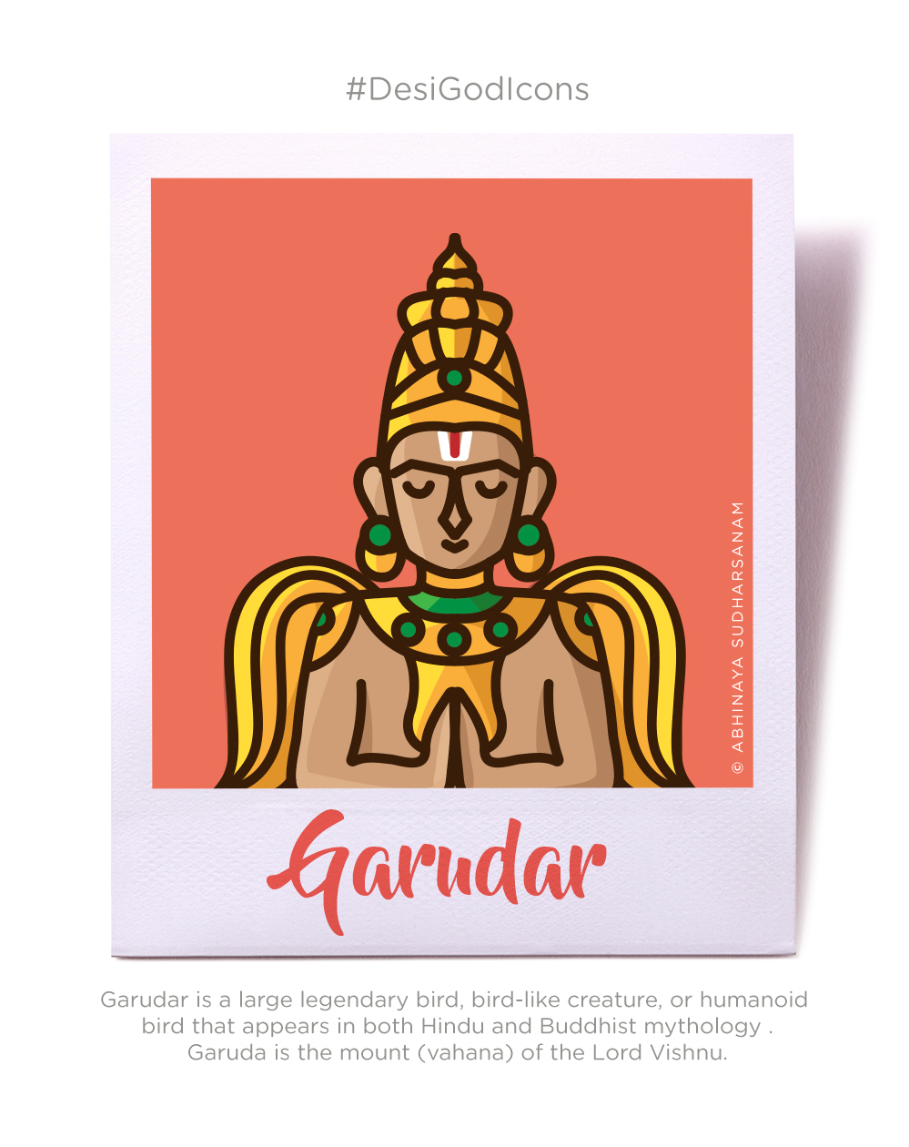 DesiGodIcons Hindu Hinduism gods ILLUSTRATION  merchandise indian illustrator Merchandise Design ColorTickle abhinaya