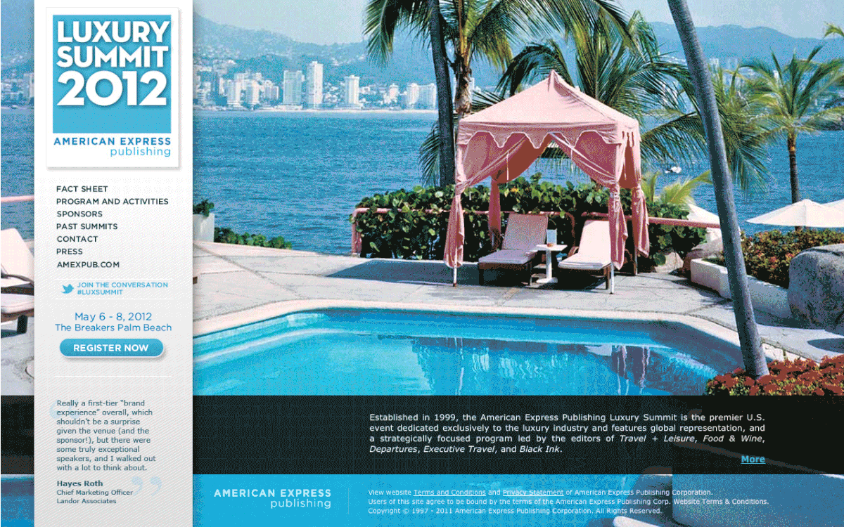 luxury American Express american express luxury luxury summit corporate brochure ware high end marketing beautiful photography