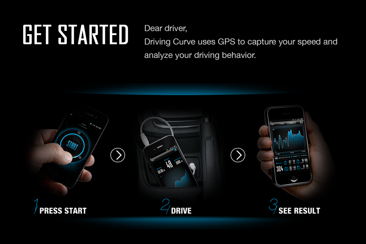 Driving Curve app navigation drive gps car electric vehicle map Racing spped
