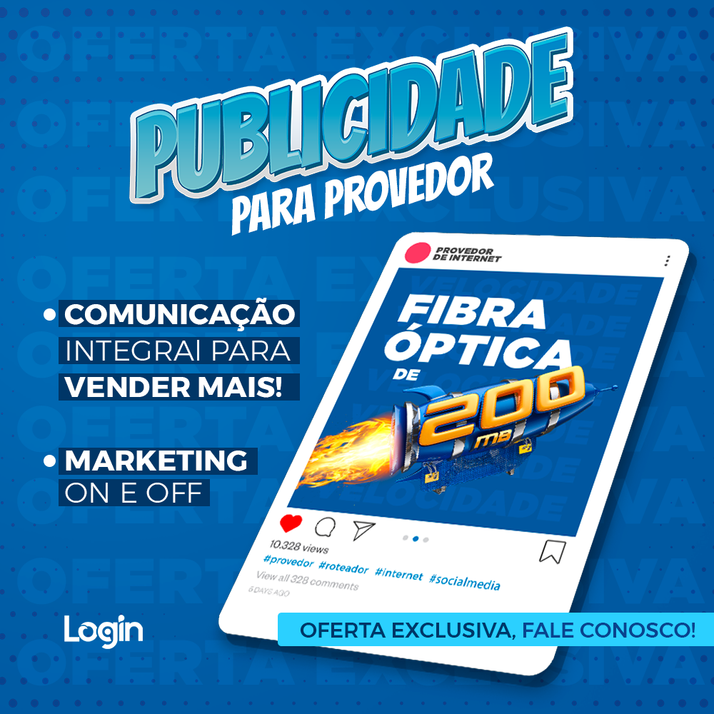 Turbo Fibra Campanha Provedor de Internet Social Media PSD