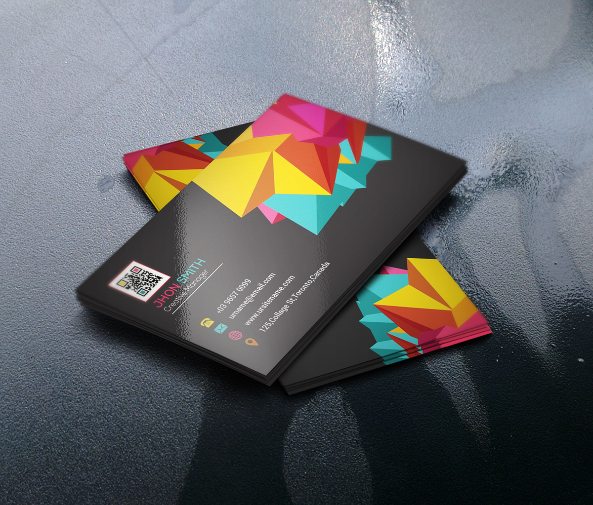 abstract background brush brushes business card color colorful colour corporate creative design effect flat geometric graphic
