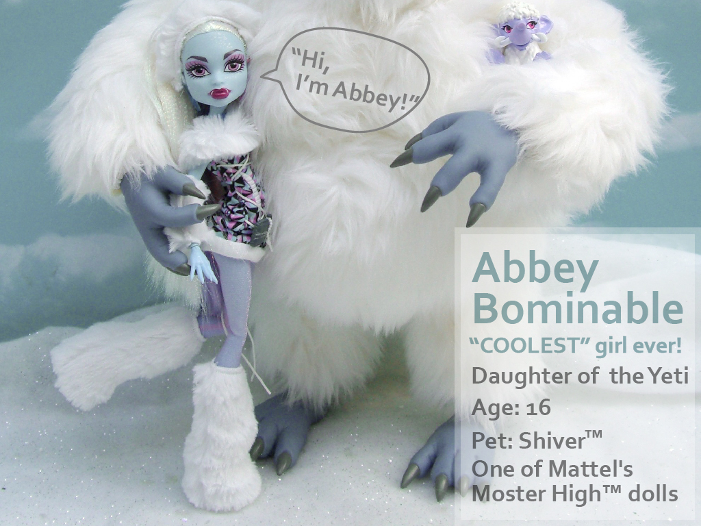monster high mattel Abbey Bominable Dead Tired abbey