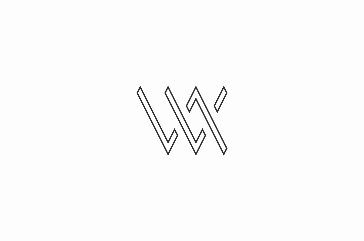 simple clean Sascha wohlgemuth bureau White black logo Logotype identity whiteape agency design modern